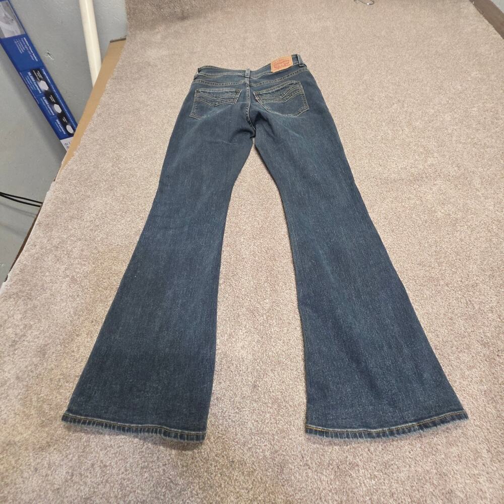 Levi's 726 Flare Jeans Women's Size 28 W28 L30 Mid Rise Dark Wash Denim Y2K